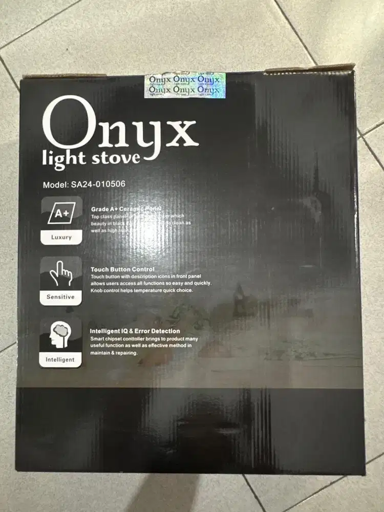 Kompor Listrik Onyx Light Stove - Baru (belum pernah digunakan)