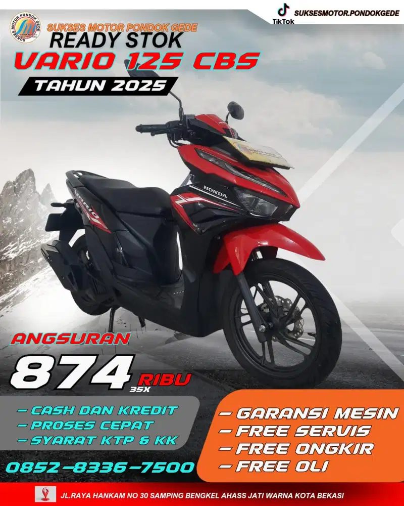 MOTOR BEKAS RASA BARU HONDA VARIO 125 CBS TAHUN 2025