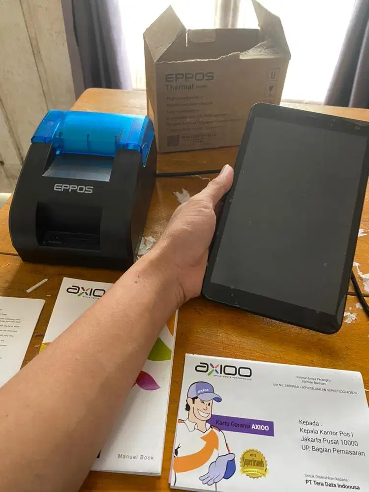 Dijual MyTab 8G Merk Axioo + Printer USB/Bluetooth