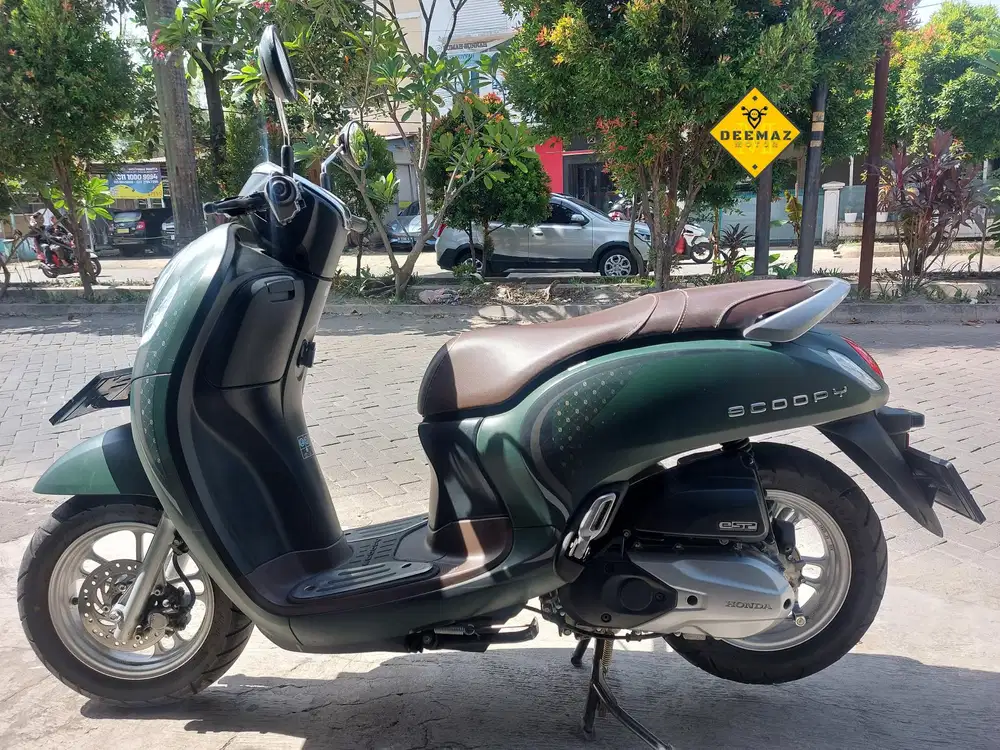 (DP 400)‼️ Honda Scoopy Stylish Keyless Hijau Mulus 2024 Cash Kredit