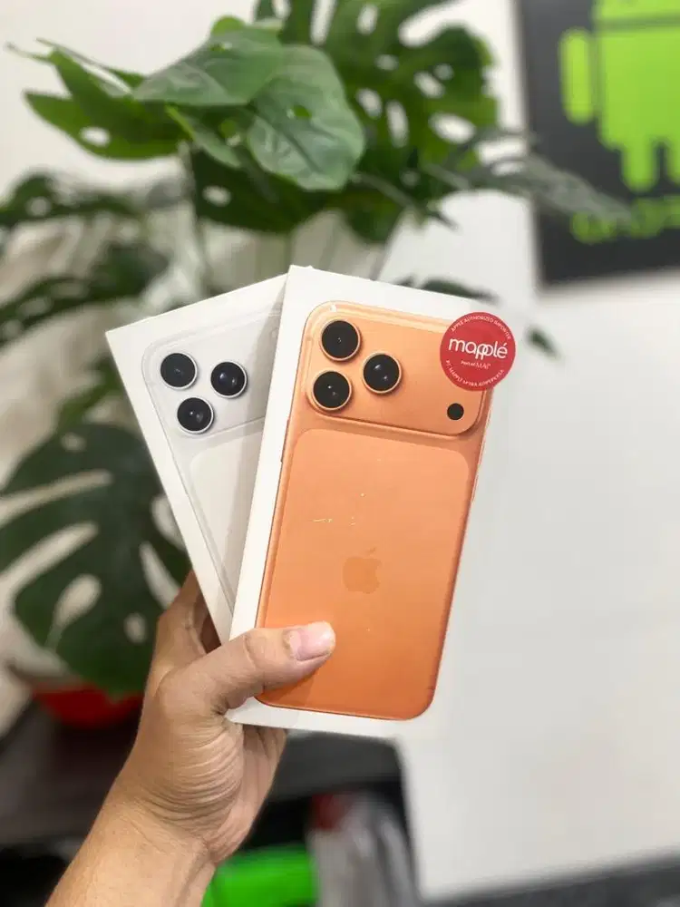 IPHONE 17 256GB RESMI IBOX NEW SILVER/ORANGE