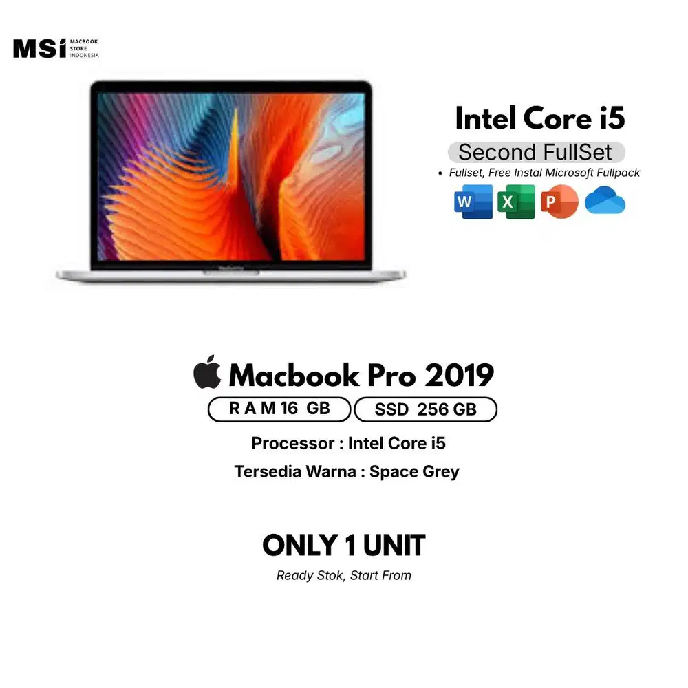 MACBOOK PRO 2019 RAM 16/256GB