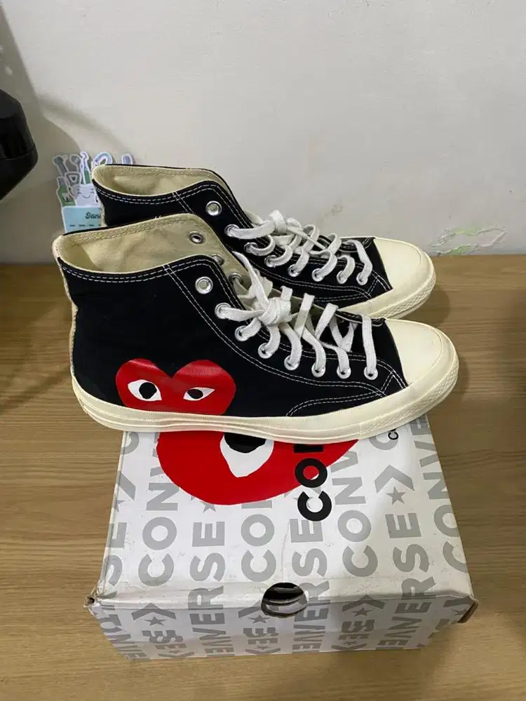 Converse X CDG PLAY Hi Black