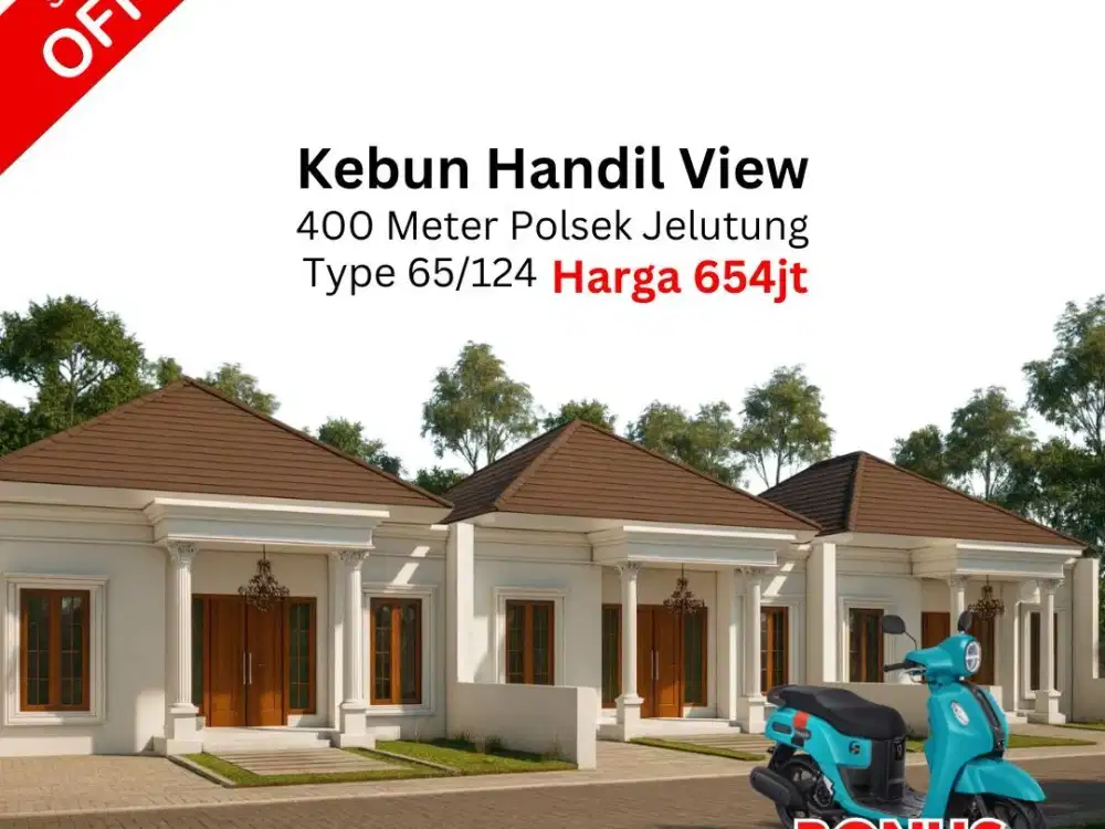 Rumah Classic Kebun Handil Type 65/124