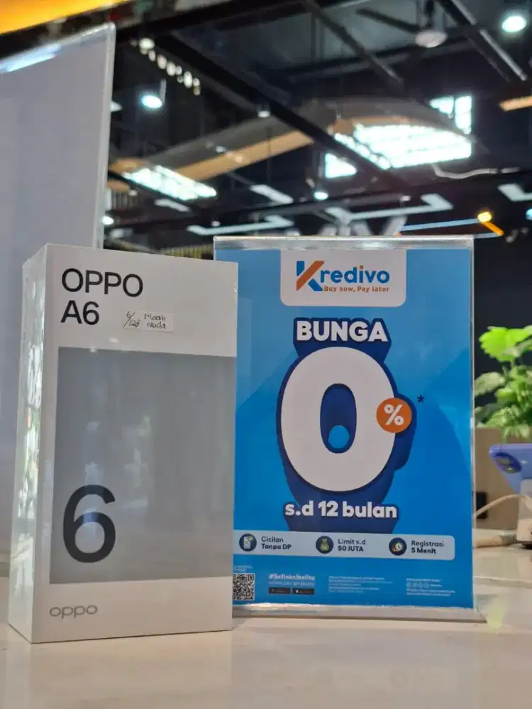 OPPO A6 PROMO CICILAN TANPA DP BUNGA MURAH PAKAI KREDIVO