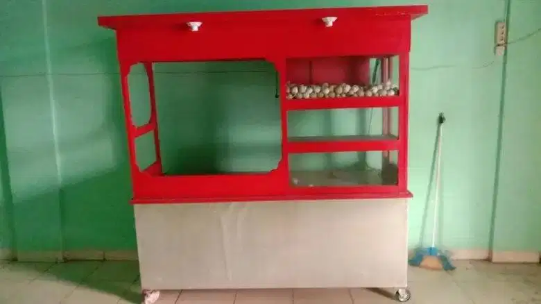 Murah kali Gerobak bakso siap pakai