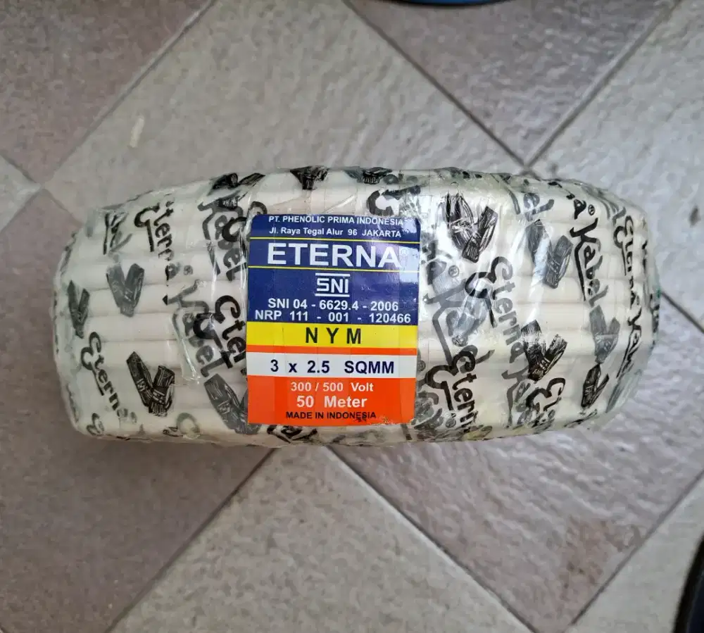 Kabel 3 x 2,5 mm NYM 50 m Eterns