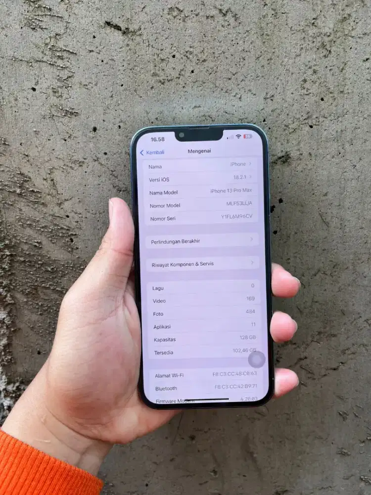 iPhone 13 promax 128 inter