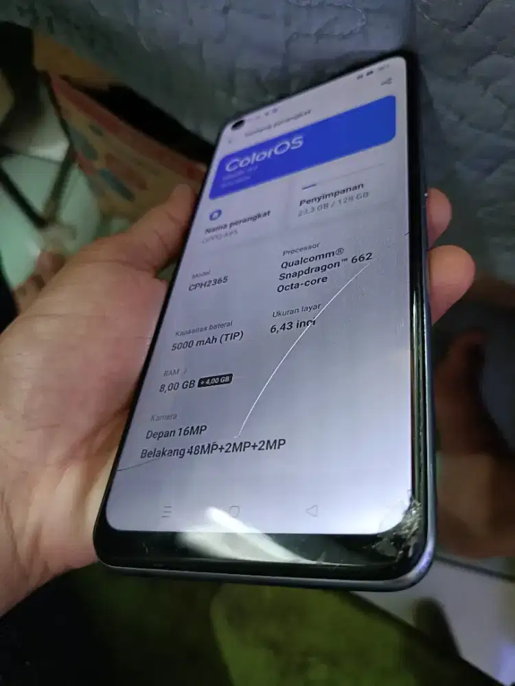 Oppo a95 ram 8/128 minus