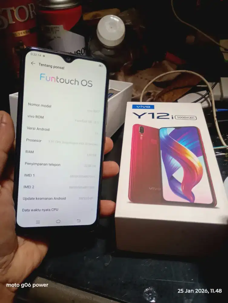 Vivo y12i kondisi bekas pakai anak