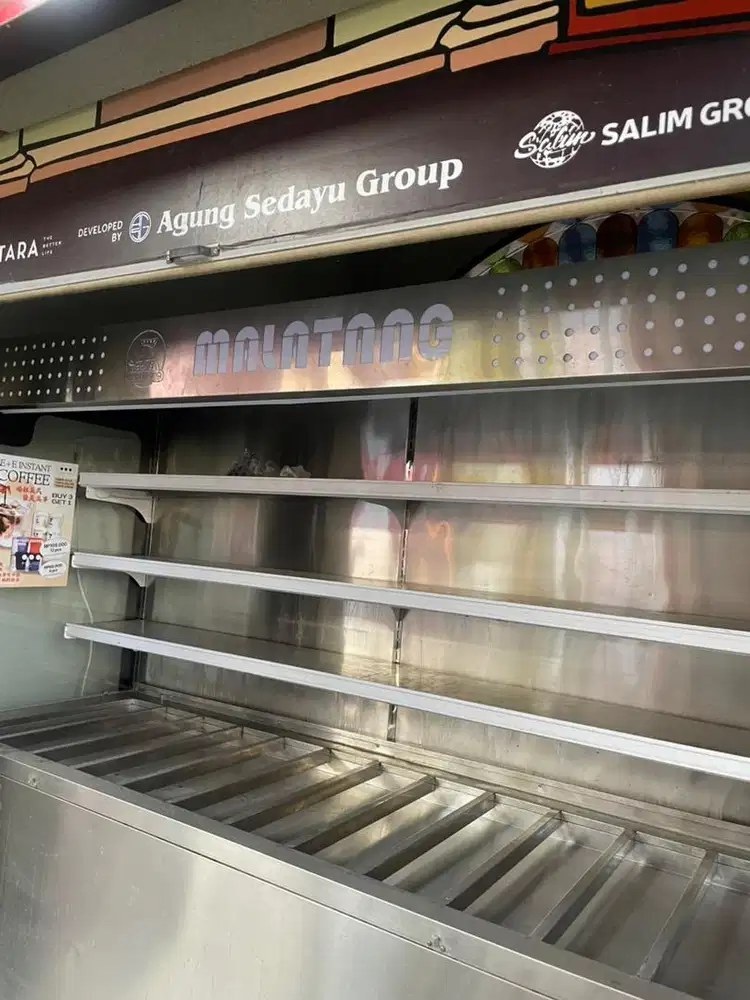 jual showcase chiller malatang