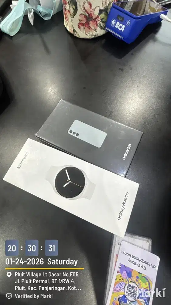 samsung galaxy s24 5G 9/256 + galaxy watch 8 40mm garansi resmi sein