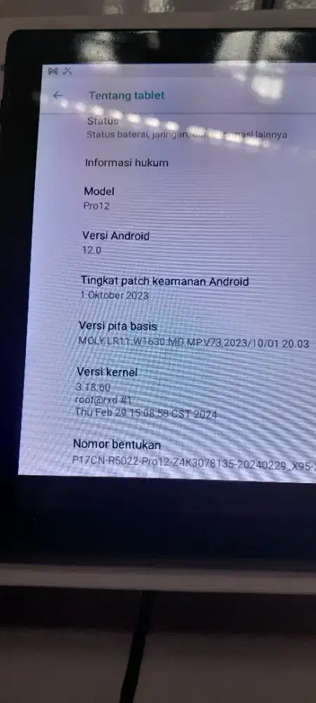 Dijual tab pc ram 2/16 gb kondisi normal
