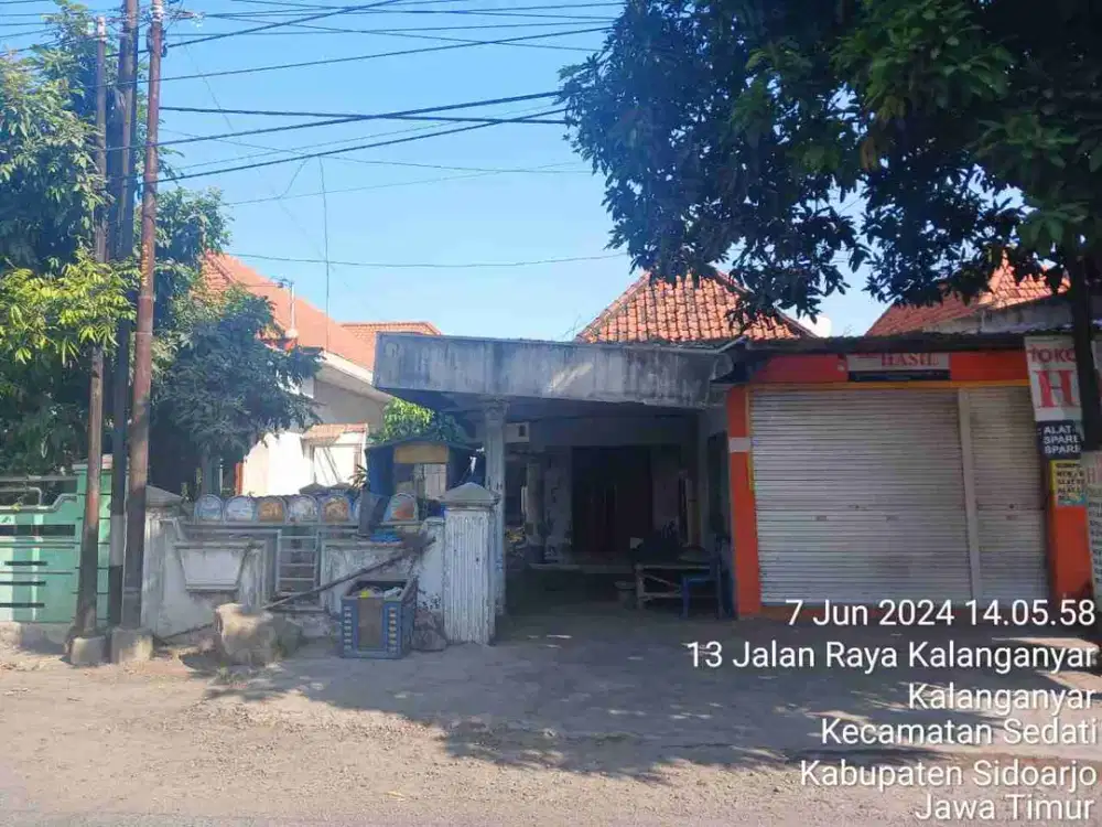 DIJUAL RUMAH 
KEL. : KALANGANYAR
KEC  : SEDATI
KAB  : SIDOARJO