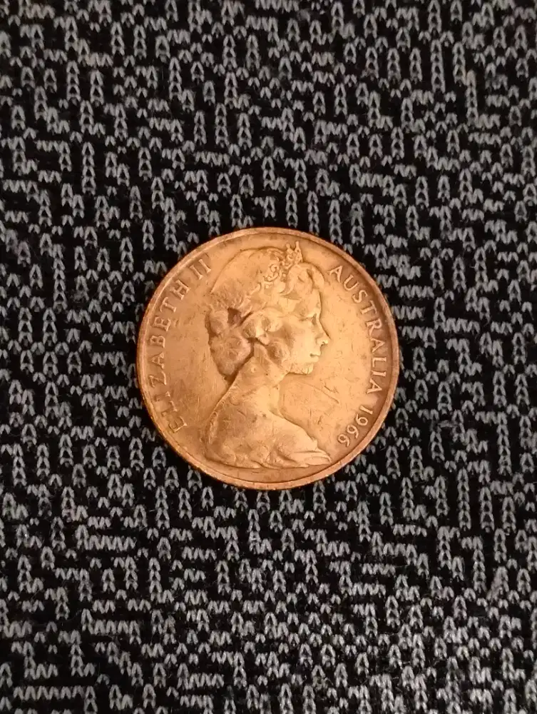 Uang koin kuno 2 Cent Australia