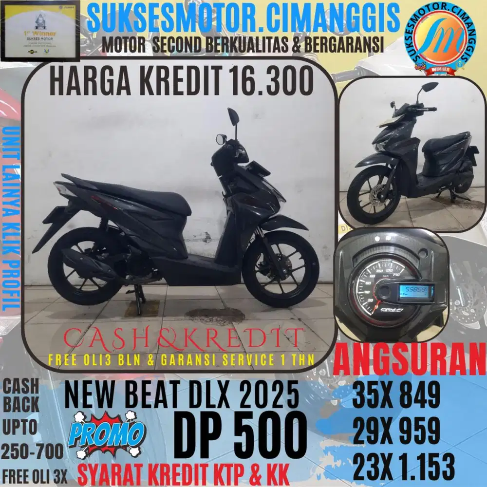 DP 500 NEW BEAT DLX CASHBACK UPTO 700RBU FREE OLI3BLN