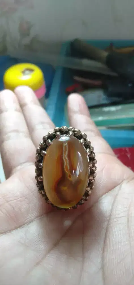 BATU AKIK SAKRAL MOTIF KERIS