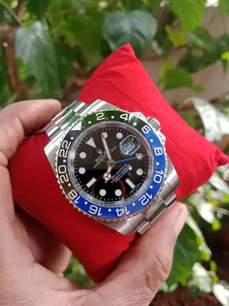 Jam tangan Rolex Gmt Batman Swiss