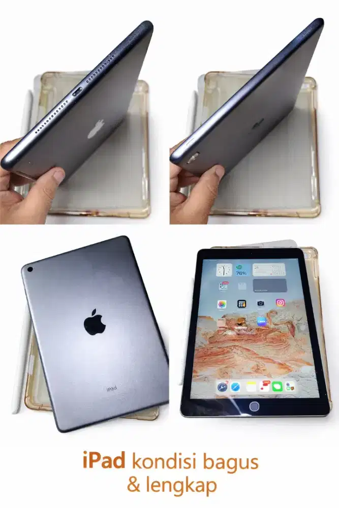 iPad Gen 5 32GB inter WiFi Only + Apple Pencil • Tinggal pakel, Nego