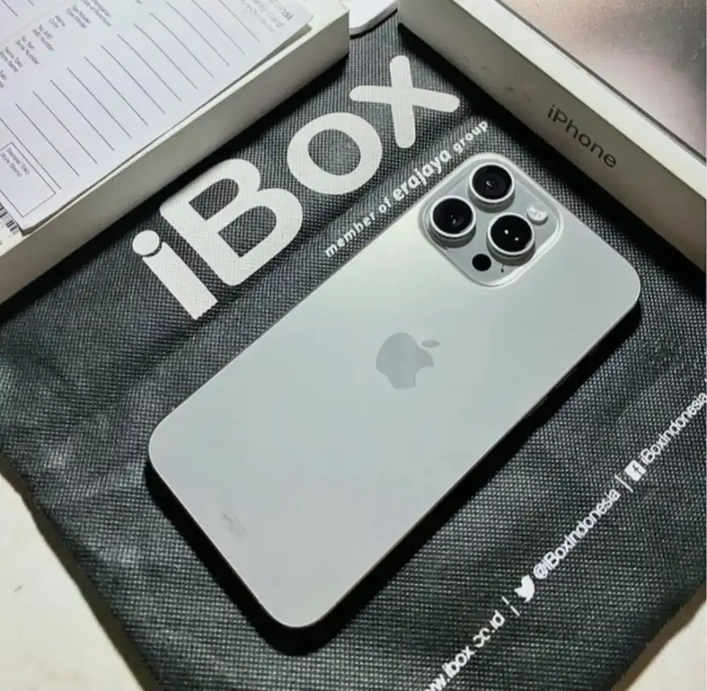 iphone 15 pro max 256 ibox hb batre 96 ori fullset no minus