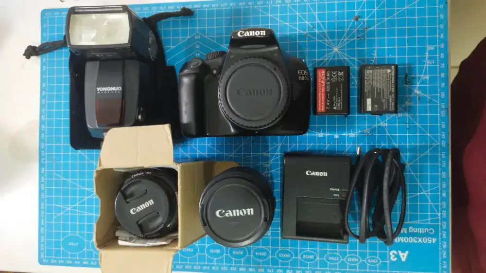DSLR CANON 1100D DAN SEPERANGKAT
