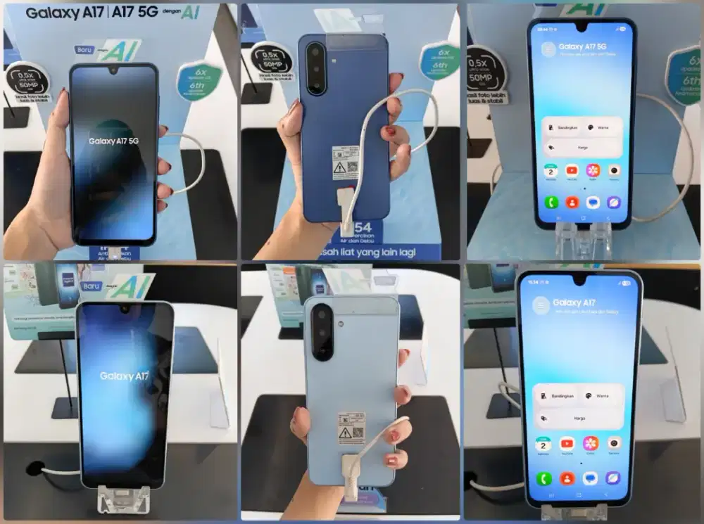 A17 LTE & A17 5G harga 3 jt an udah bisa kamera 0,5