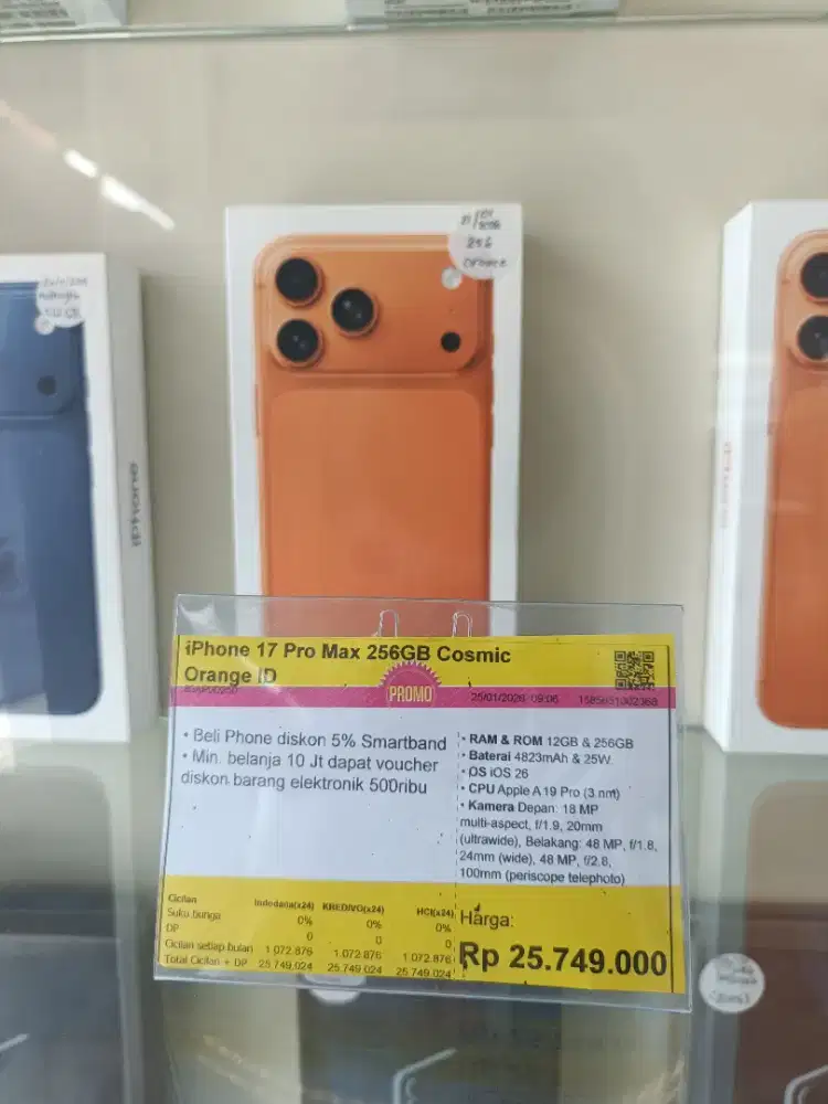 Kredit Kredivo iPhone 17 promax 256GB Bunga 0 Tanpa Dp