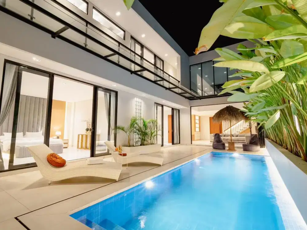 Dijual: Vila Modern Mewah dengan Kolam Renang, 2 KM ke Pantai Balangan — Jimbaran
