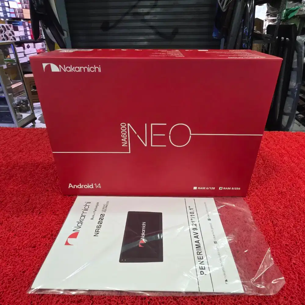 Head Unit Android Nakamichi NEO NA6000 RAM 8GB ROM 256GB QLED 9 in