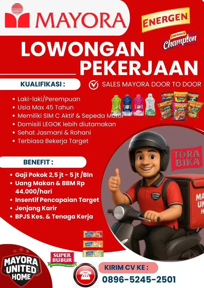 Open Loker Sales Mayora