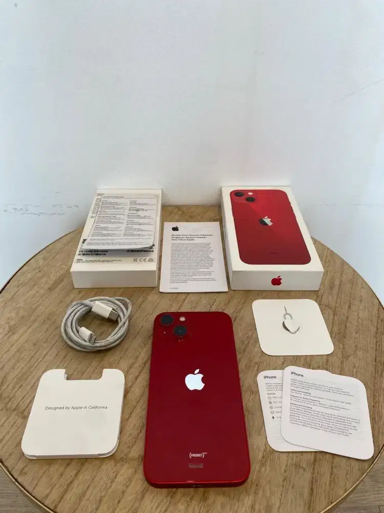 Second iBox iPhone 13 128GB Red Fullset Anti Blokir