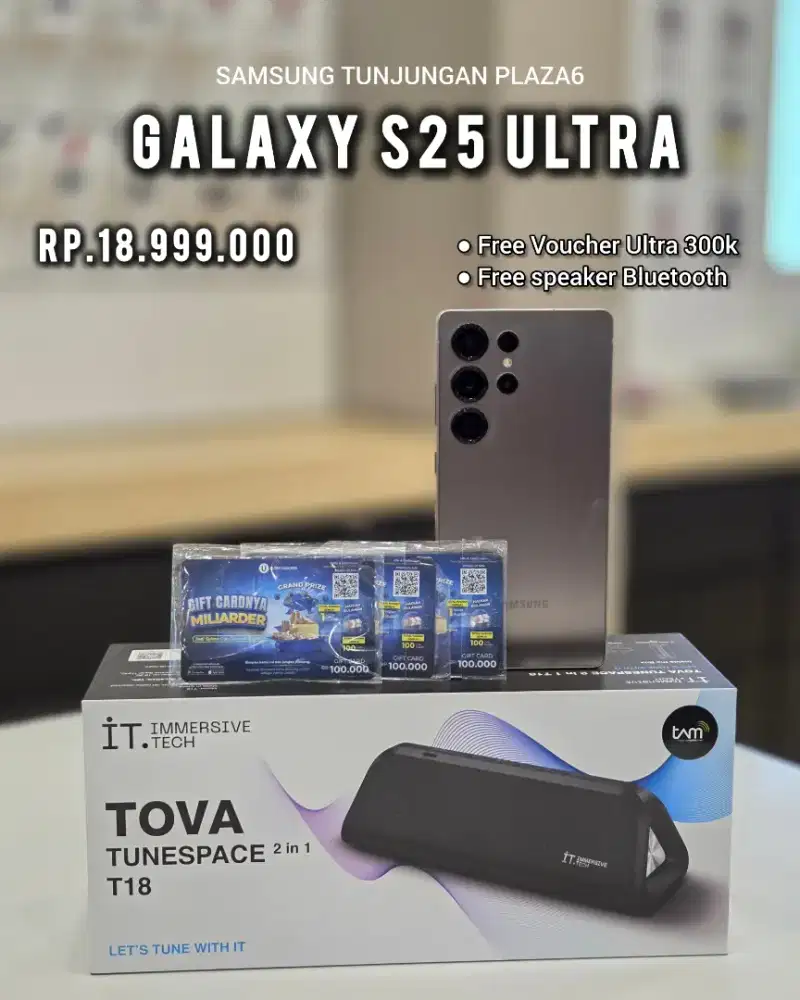 Samsung S25 ultra free speaker dan voucher 300k