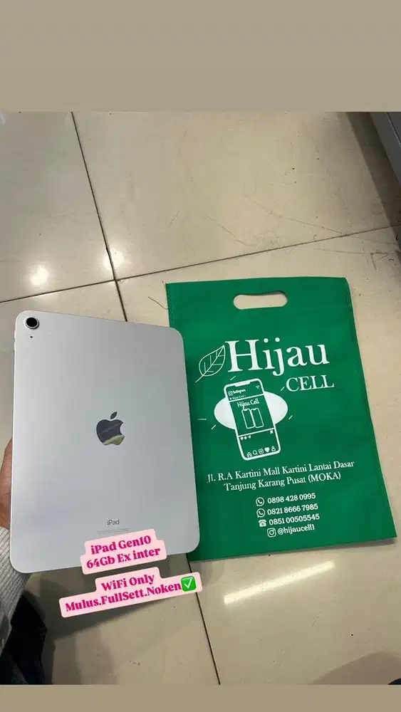 iPad Gen10 internal 64Gb Ex inter