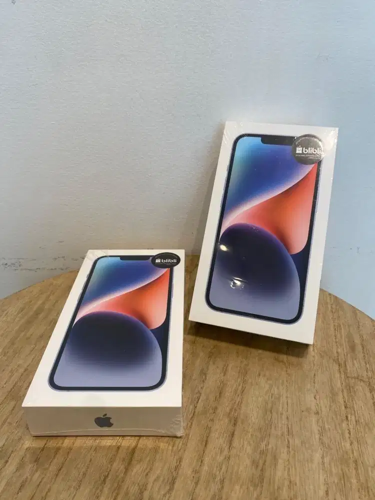 New iBox iPhone 14 128GB Blue Fullset Segel Greenpeel