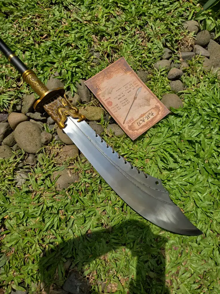 Tombak golok Nine ring warrior Long dao mrswordman indo