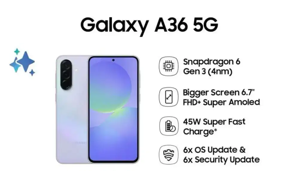 Hp samsung Galaxy A36 5G 12/256