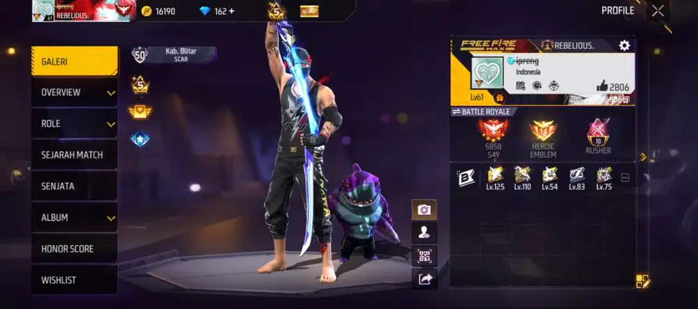 Jual akun ff termurah