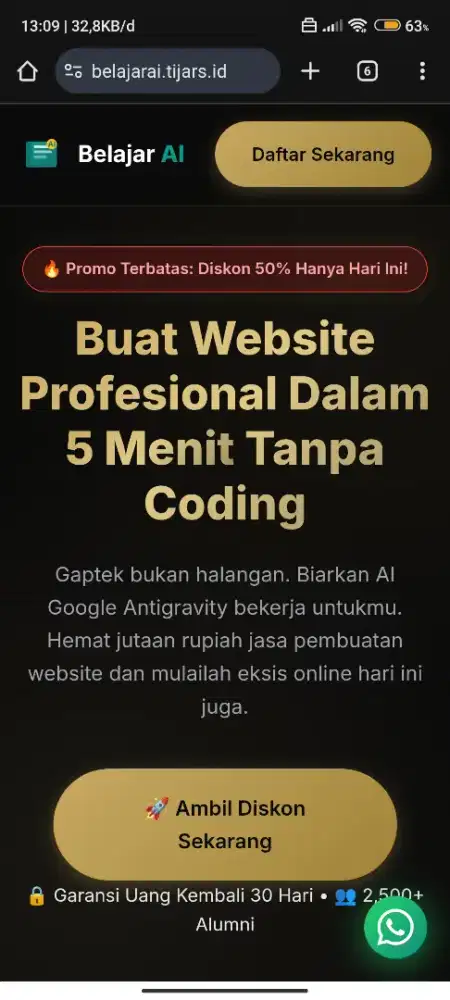 Jasa buat Website dan Belajar Buat Website