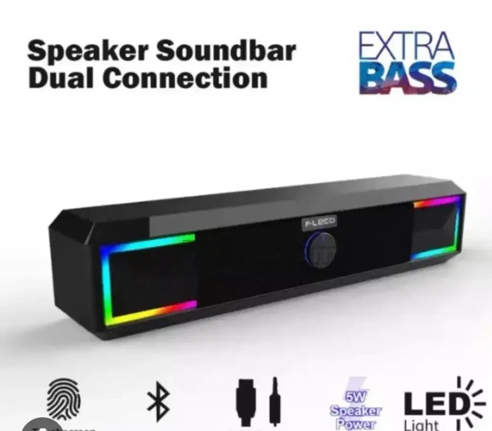 Soundbar Fleco Bluetooth RGB