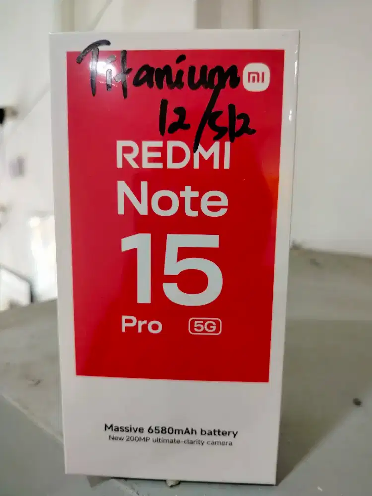 Xiaomi Redmi Note 15 Pro 5G 12/512 New Segel Box Garansi Resmi