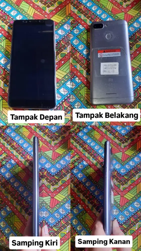Xiaomi Redmi 6 (Lengkap Charger saja)