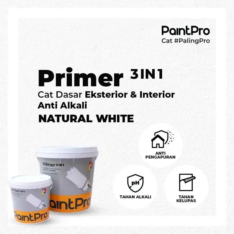 Cat Tembok Dasar Murah Berkualitas PaintPro | PRIMER 3in1 4kg