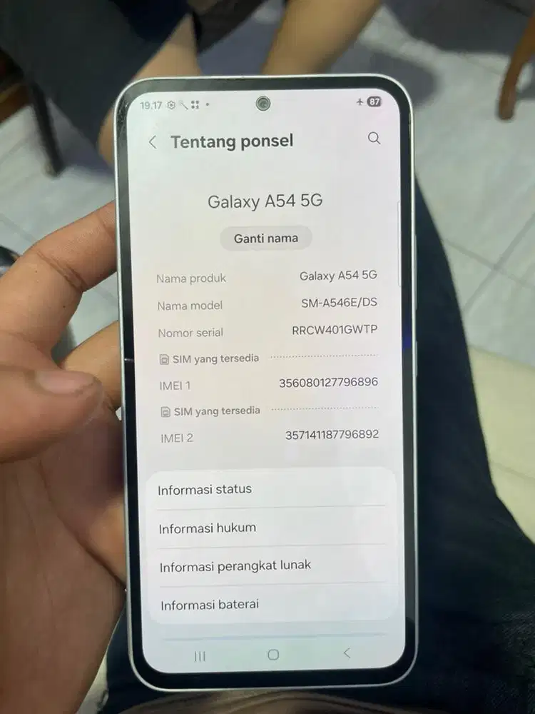 samsung a54 8/256gb fulseft mulus nominus