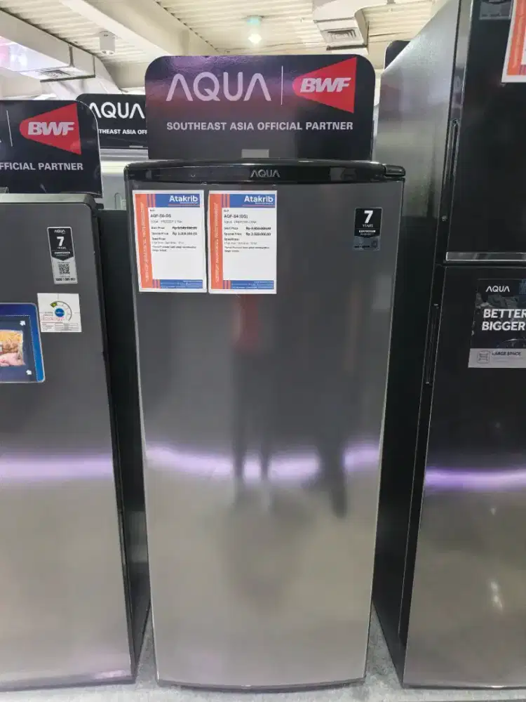 KREDIT KULKAS AQUA TANPA DP! BUNGA 0% FREE 1 CICILAN