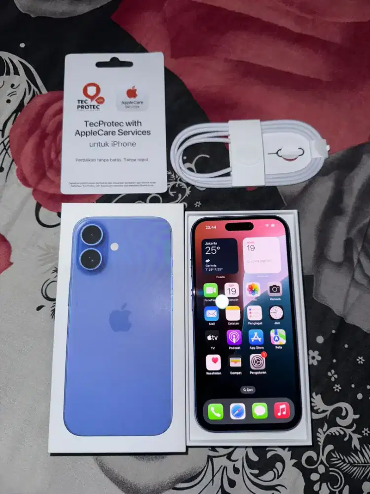Iphone 16 128 ibox cuma buka segel
