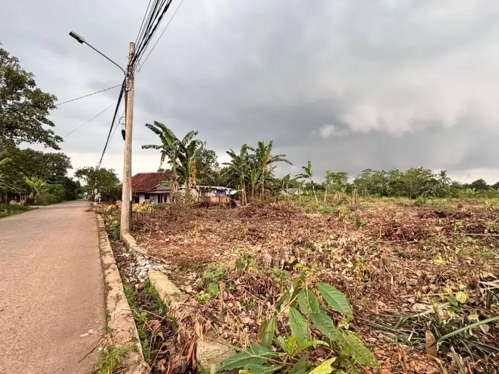 Tanah Murah Cisauk - SHM 1Jtan/m - Pinggir Jalan Utama Dekat Stasiun dan Tol