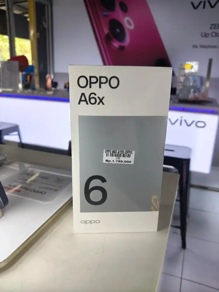 Oppo A6x 4/128 garansi resmi 1tahun Atlantis dahsyat