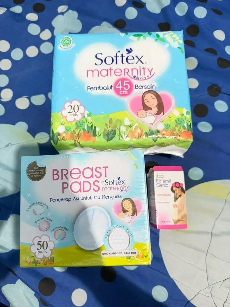 Dijual Softex Maternity, Breast Pad dan Folamil Genio