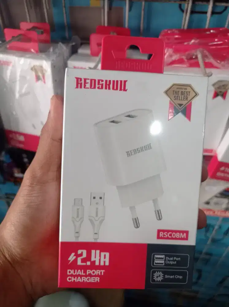 Travel Charger Micro Dual Port USB-A Redskull