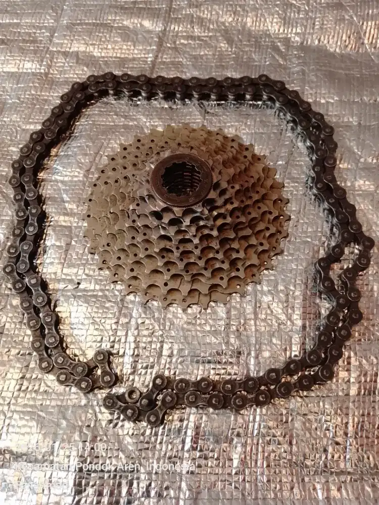 Sproket cassette shimano HG50 9 speed + rantai